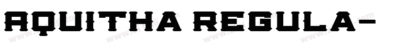 Aquitha Regula字体转换